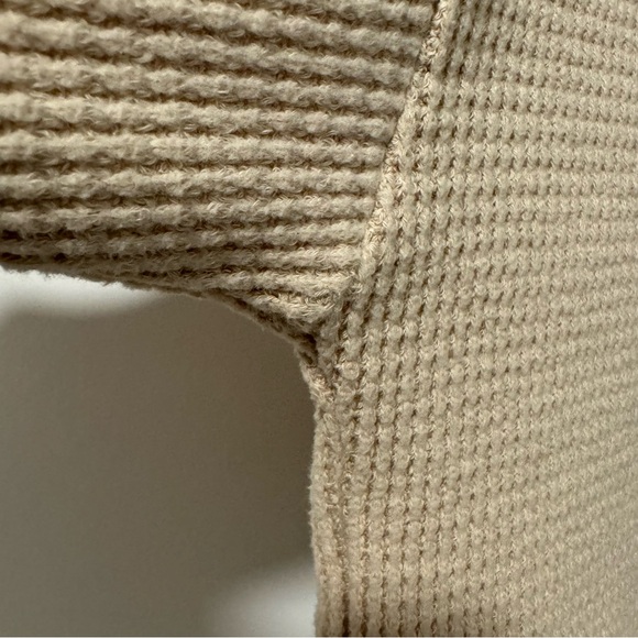 OLD NAVY | Waffle Knit Cotton Blend Henley Top - Picture 4 of 5